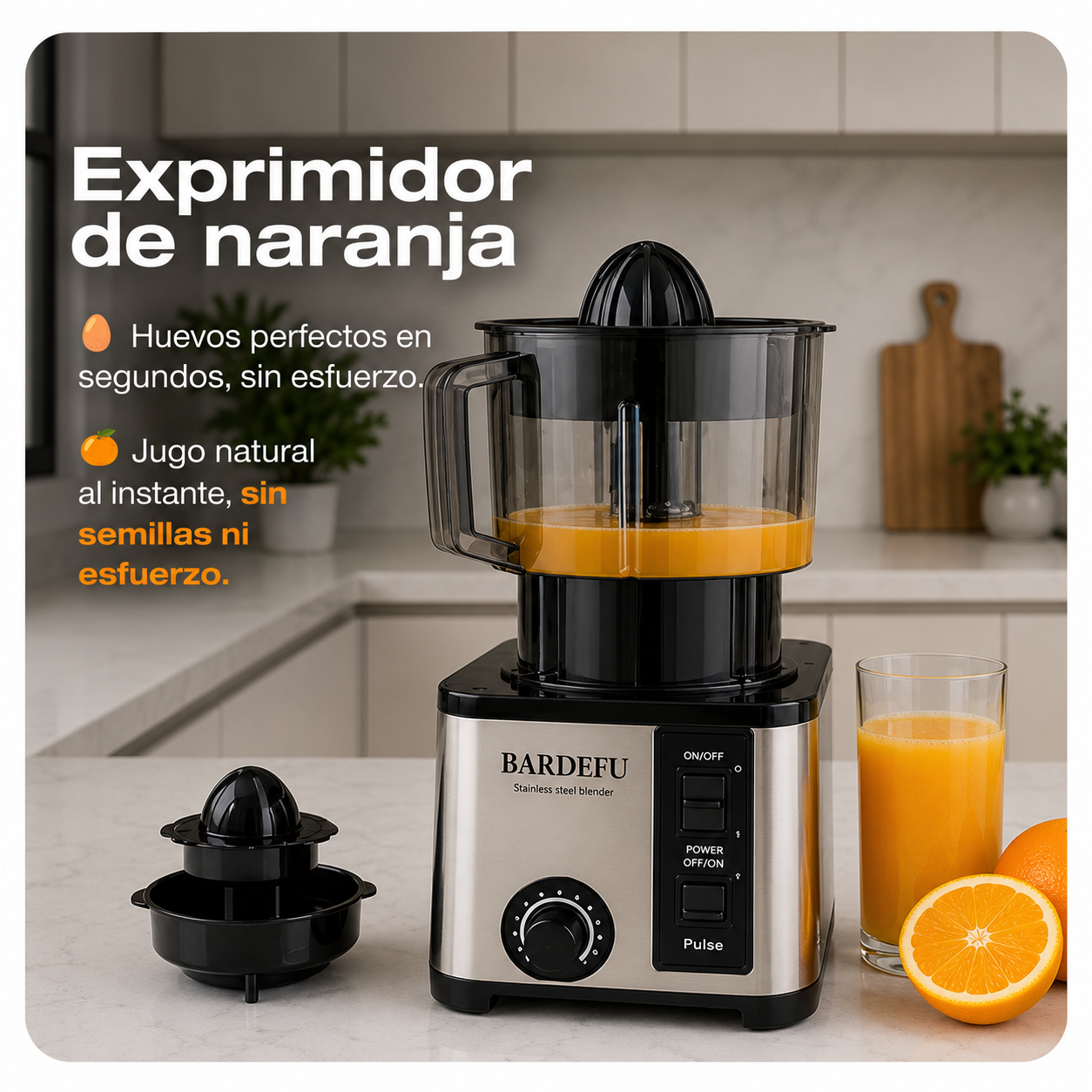 Licuadora Multifuncional 8 en 1 | Tritura, Licúa, Pica y Mucho Más