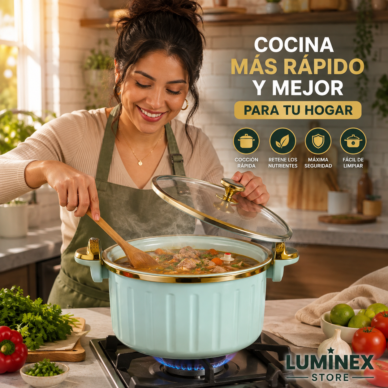 Olla de Micropresión 10 Litros – Cocción Rápida, Segura y de Gran Capacidad