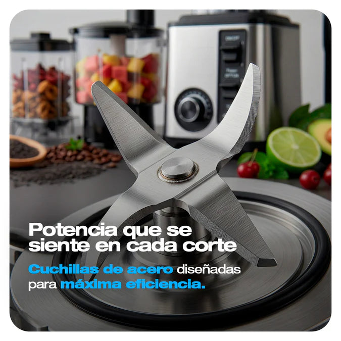 Licuadora Multifuncional 8 en 1 | Tritura, Licúa, Pica y Mucho Más