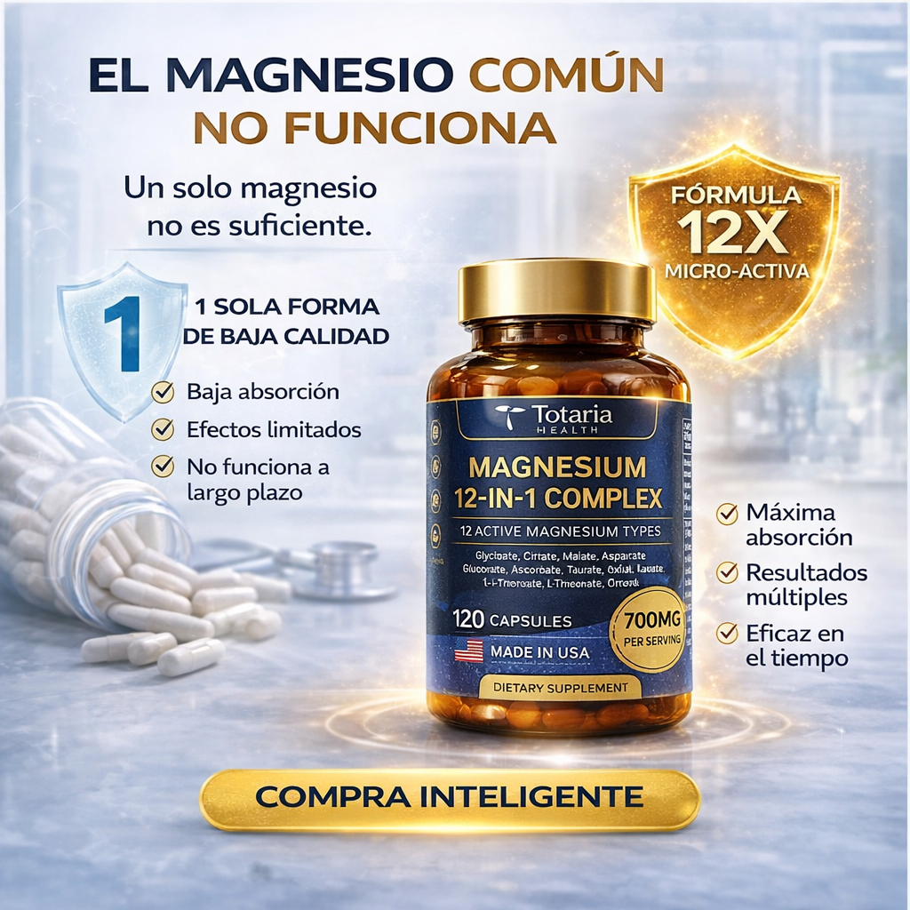 Magnesio 12 en 1 Premium