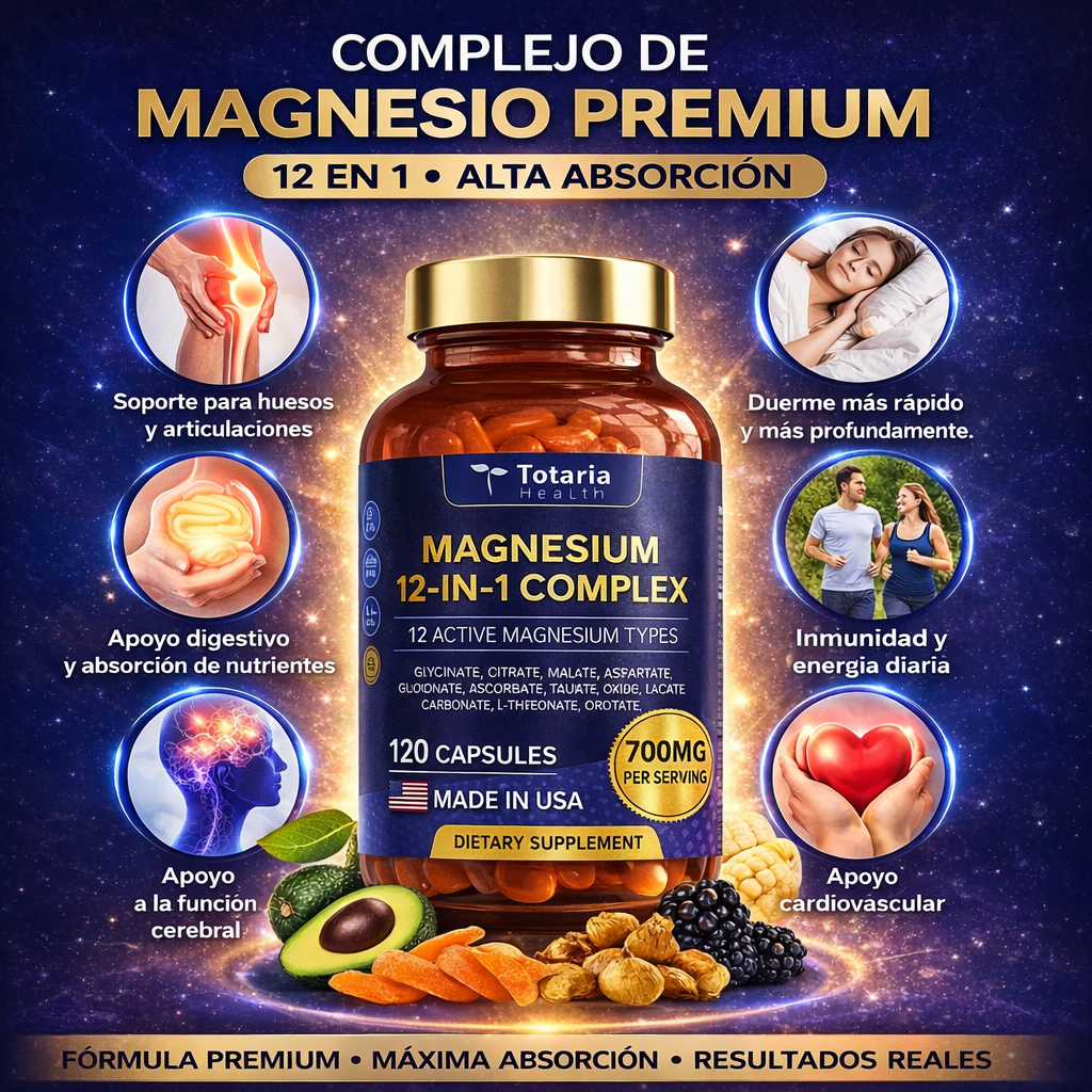 Magnesio 12 en 1 Premium